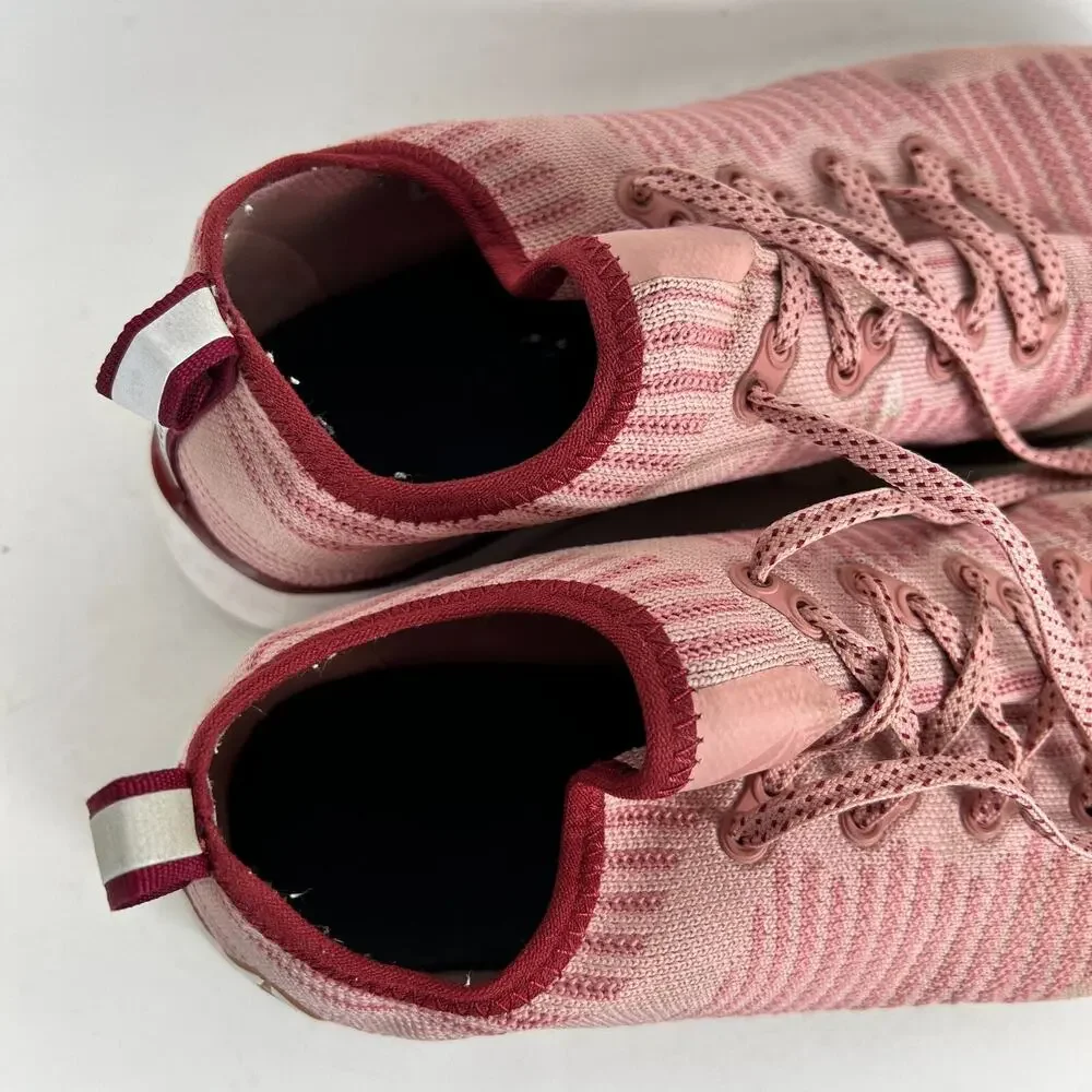 Reebok Print Smooth 2.0 Sneakers Women's 8.5 Pink Maroon Running Shoes CN1743